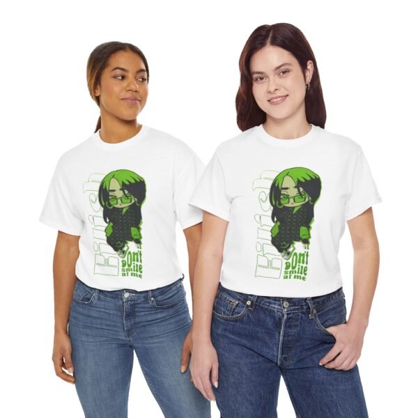 Girls Heavy Cotton Tee - 'Don't Smile at Me' Graphic Tee for Casual Vibes - Image 22