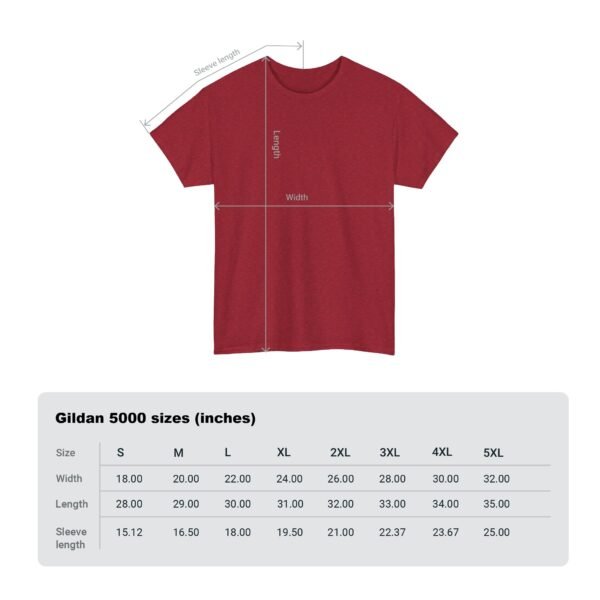 cherry red Unisex Heavy Cotton Tee - Comfortable Everyday Style for All Occasions - Image 12