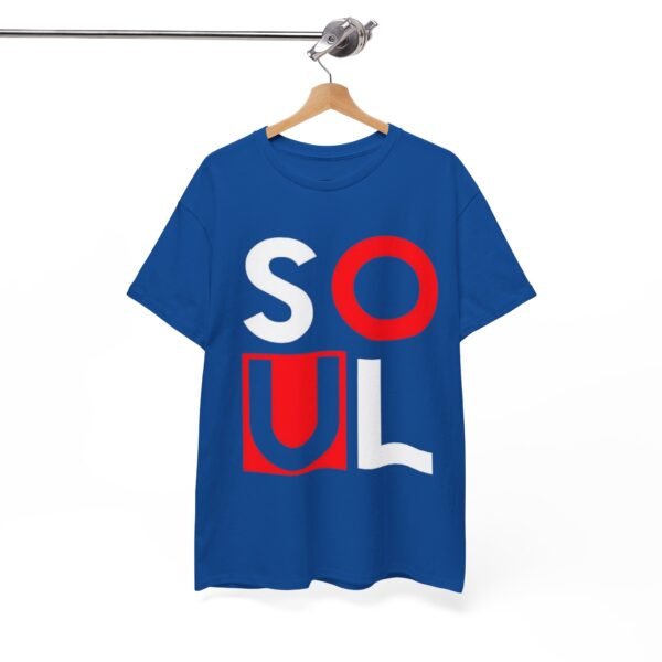 Unisex Heavy Cotton Tee - Bold 'SOUL' Design - Comfortable Everyday Fashion - Image 4