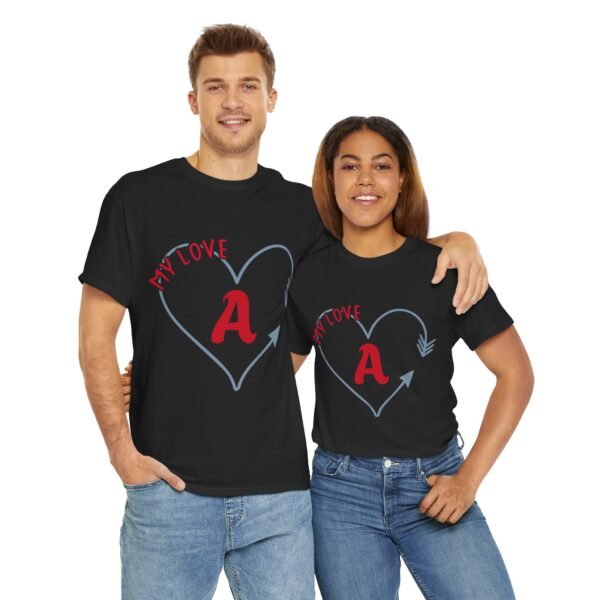 Love Heart Unisex Tee - CUSTOMIZEABLE - Image 9