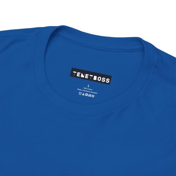 Bold Blue Unisex Heavy Cotton Tee - Comfortable Everyday Wear - Image 6