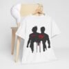 Heroic Duo Unisex Heavy Cotton Tee - Batman & Superman Design - Image 5