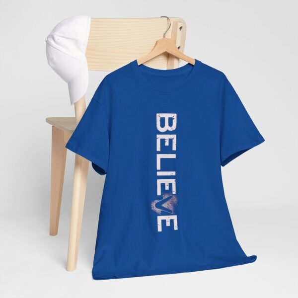 Believe Unisex Heavy Cotton Tee - Inspirational Graphic T-Shirt - Image 17