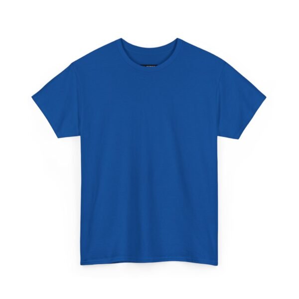 Bold Blue Unisex Heavy Cotton Tee - Comfortable Everyday Wear - Image 2
