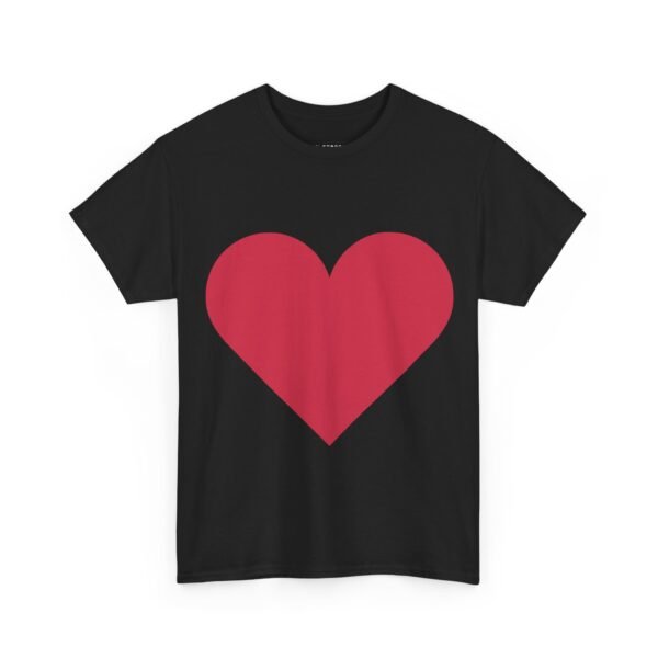 Heart Graphic Unisex Heavy Cotton Tee - Perfect for Valentine's Day and Everyday Love - Image 2