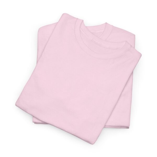 Comfortable Unisex Heavy Cotton Tee in Soft Pink - Casual Everyday Wear - Image 20