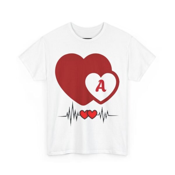 Heartbeat Love Unisex Tee - Perfect for Valentine's Day & Romantic Gifts - Image 2