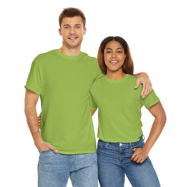 Vibrant Green Unisex Heavy Cotton Tee for Casual Comfort - Image 11