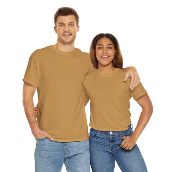 Casual Unisex Heavy Cotton Tee - Comfy Everyday Wear - Image 11