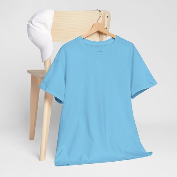 Casual Unisex Heavy Cotton Tee - Comfortable Everyday Wear - Image 5
