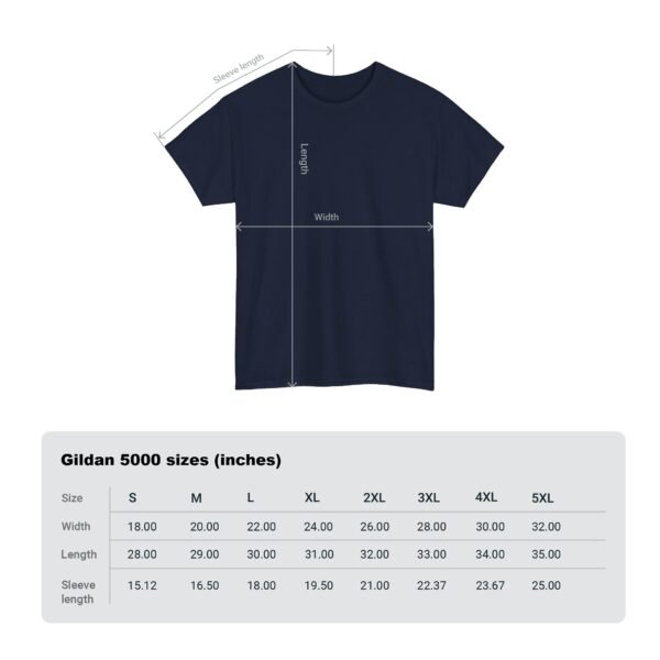 Bold Unisex Heavy Cotton Tee with Star & Stripes Design - Image 8