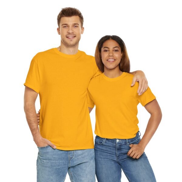 Casual Unisex Heavy Cotton Tee - Comfy Everyday Wear - Image 47