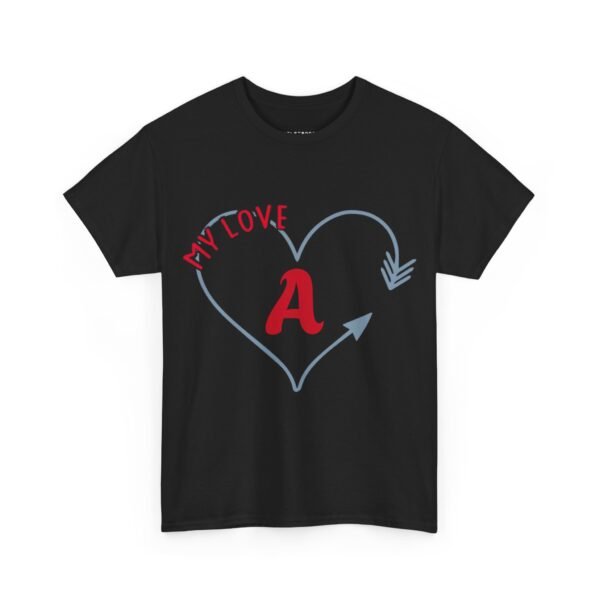 Love Heart Unisex Tee - CUSTOMIZEABLE - Image 2