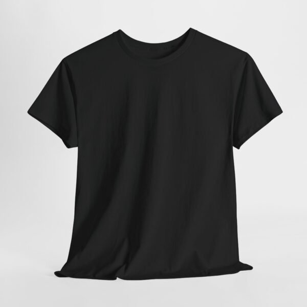 Black Unisex Heavy Cotton Tee - Comfy Casual Everyday Wear