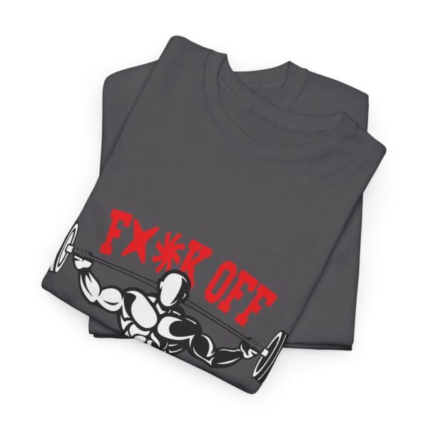 Unisex Heavy Cotton Tee - 'Fx Off Pumping Iron' Workout Shirt - Image 8