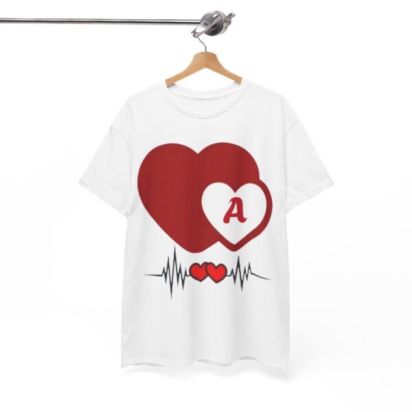 Heartbeat Love Unisex Tee - Perfect for Valentine's Day & Romantic Gifts - Image 4
