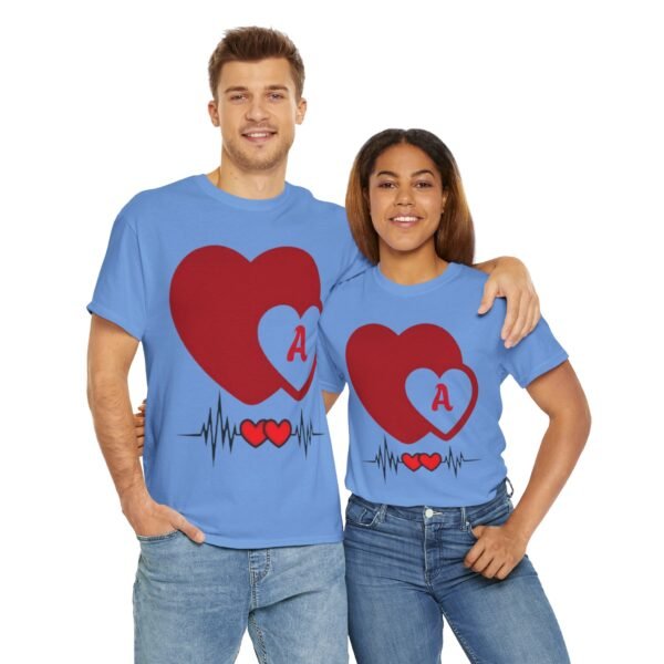 Heartbeat Love Unisex Tee - Perfect for Valentine's Day & Romantic Gifts - Image 19