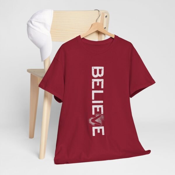 Believe Unisex Heavy Cotton Tee - Inspirational Graphic T-Shirt - Image 24