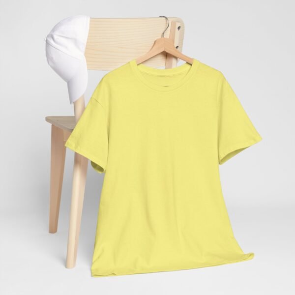 Casual Unisex Heavy Cotton Tee - Comfy Everyday Wear - Image 63