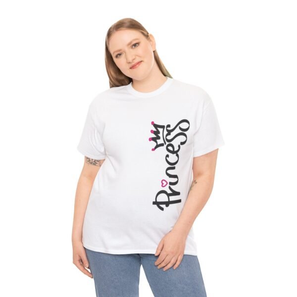 Princess Graphic Unisex Heavy Cotton Tee – Perfect Gift for Young Royals - Image 9