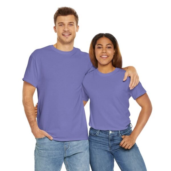 Unisex Heavy Cotton Tee - Soft Lavendar Everyday Comfort - Image 11