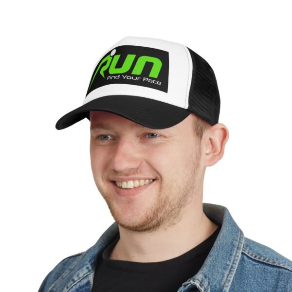 Run Mesh Cap - Find Your Pace Trucker Hat - Image 4