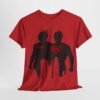 Heroic Duo Unisex Heavy Cotton Tee - Batman & Superman Design - Image 11