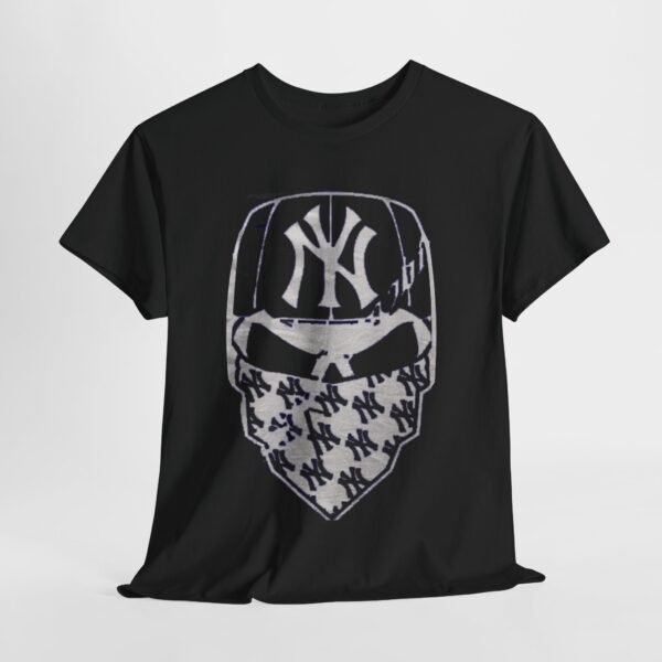 Unisex Heavy Cotton Tee - Urban Style NY Cap with Bandana Graphic