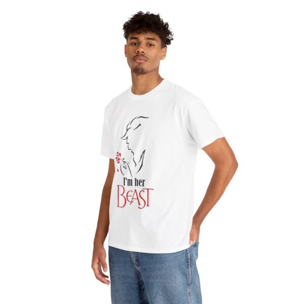 I'm Her Beast Unisex Heavy Cotton Tee - Stylish & Romantic Gift for Couples - Image 9