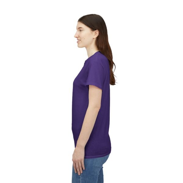Unisex Heavy Cotton Tee - Comfortable Everyday Wear in Vibrant Purple - Image 9