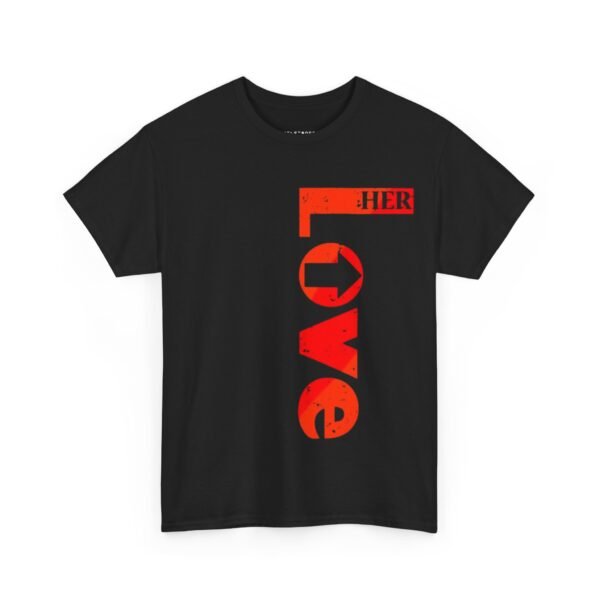 Unisex Heavy Cotton Tee - 'LOVE HER' Graphic Shirt for Everyday Comfort - Image 2