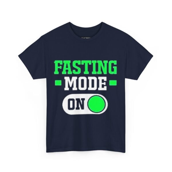 Fasting Mode On Unisex Heavy Cotton Tee | Funny Fitness Shirt - Image 10