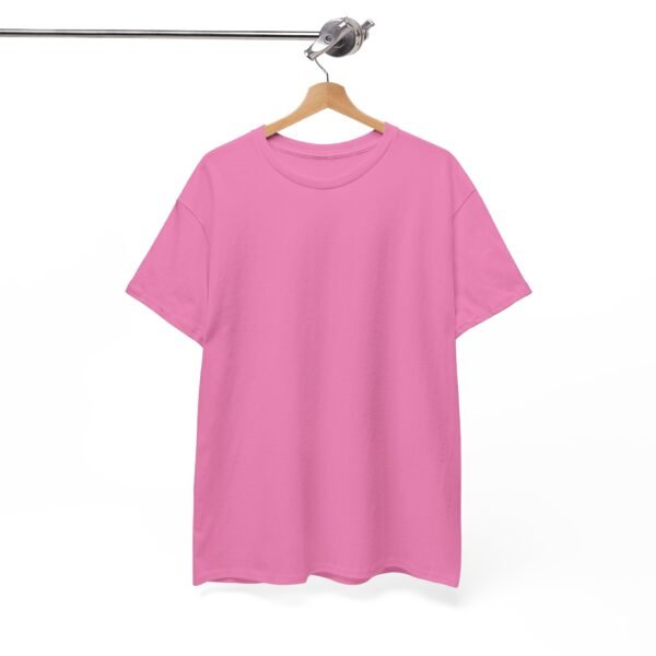 Comfortable Unisex Heavy Cotton Tee in Soft Pink - Casual Everyday Wear - Image 26