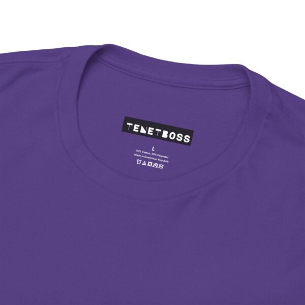Unisex Heavy Cotton Tee - Comfortable Everyday Wear in Vibrant Purple - Image 6