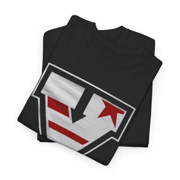 Bold Unisex Heavy Cotton Tee with Star & Stripes Design - Image 16