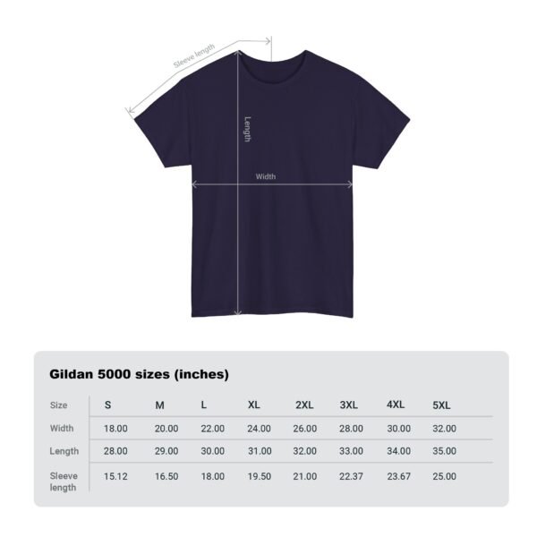 Unisex Heavy Cotton Tee - Comfortable Everyday Wear - Image 12