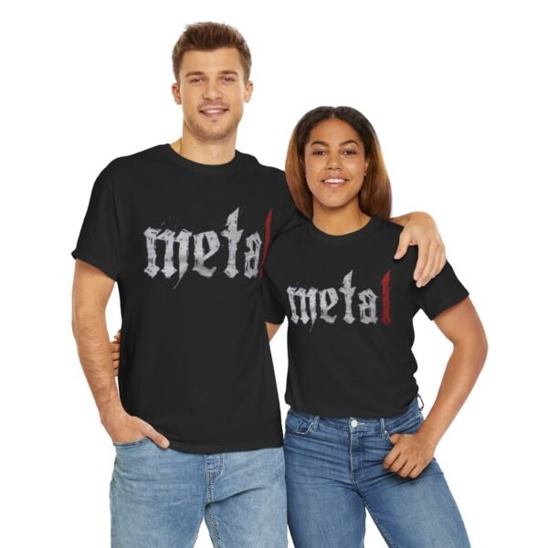 Unisex Heavy Cotton Tee - Metal Graphic Tee for Music Lovers - Image 9