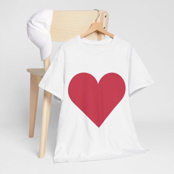 Heart Graphic Unisex Heavy Cotton Tee - Perfect for Valentine's Day and Everyday Love - Image 15