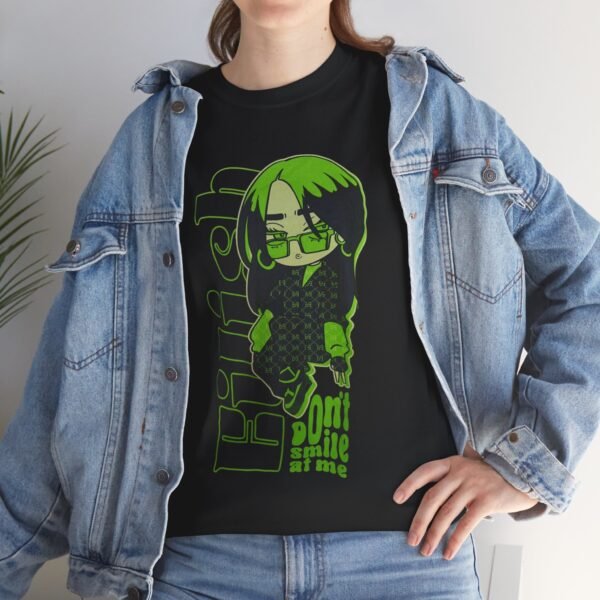 Girls Heavy Cotton Tee - 'Don't Smile at Me' Graphic Tee for Casual Vibes
