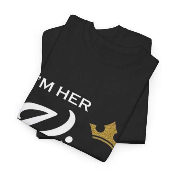 Unisex Heavy Cotton Tee - 'I’m Her King' Stylish Tee for Couples - Image 8