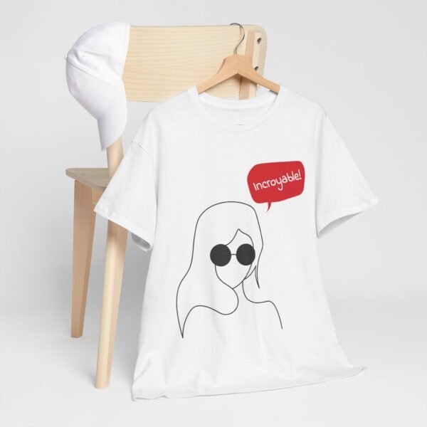 Incredible Vibes Unisex Heavy Cotton Tee - Stylish Graphic T-Shirt for Everyday Wear - Image 7