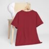 cherry red Unisex Heavy Cotton Tee - Comfortable Everyday Style for All Occasions - Image 5