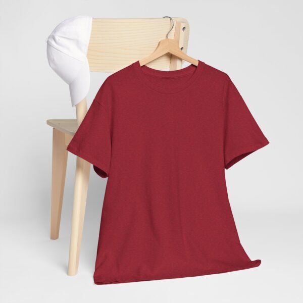 cherry red Unisex Heavy Cotton Tee - Comfortable Everyday Style for All Occasions - Image 5