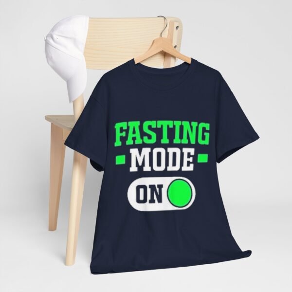 Fasting Mode On Unisex Heavy Cotton Tee | Funny Fitness Shirt - Image 14