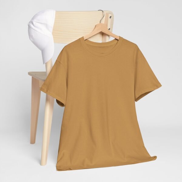 Casual Unisex Heavy Cotton Tee - Comfy Everyday Wear - Image 5