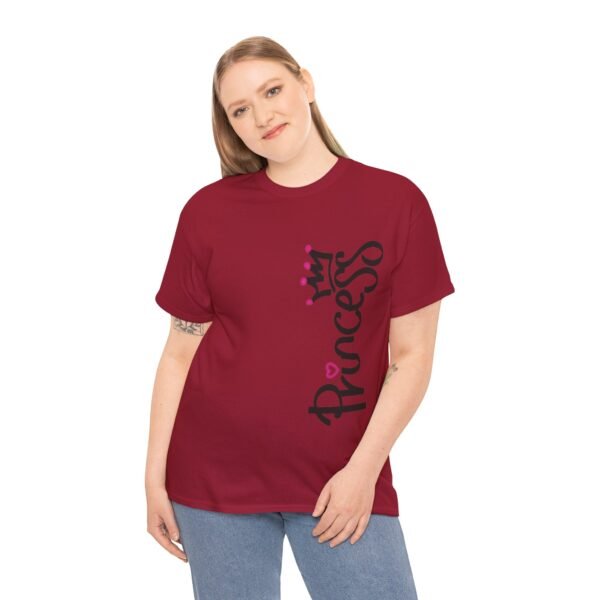 Princess Graphic Unisex Heavy Cotton Tee – Perfect Gift for Young Royals - Image 19