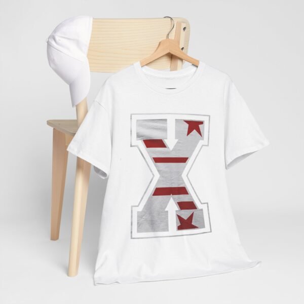 Bold Unisex Heavy Cotton Tee with Star & Stripes Design - Image 11