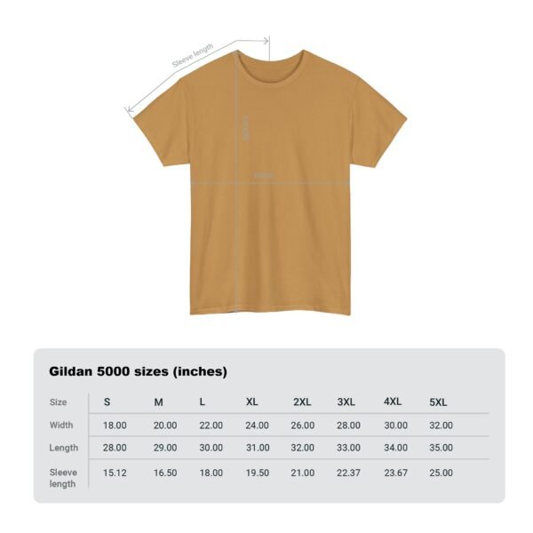 Casual Unisex Heavy Cotton Tee - Comfy Everyday Wear - Image 12