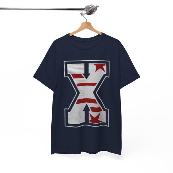 Bold Unisex Heavy Cotton Tee with Star & Stripes Design - Image 2