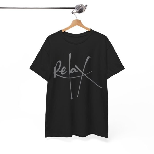 Relax Unisex Heavy Cotton Tee - Comfortable Casual Wear for Stress Relief - Image 4